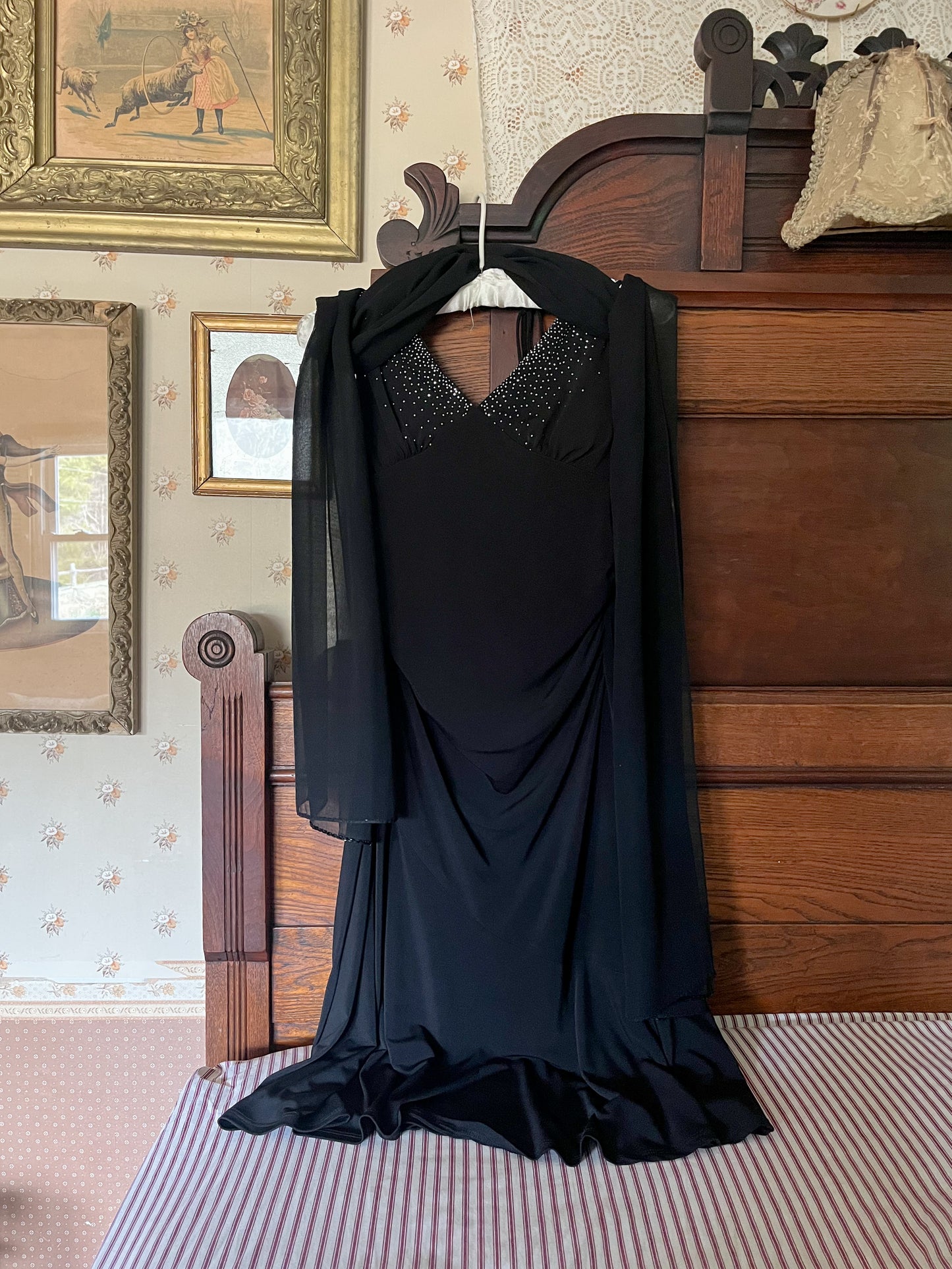 2000s studio Y low cut midi dress