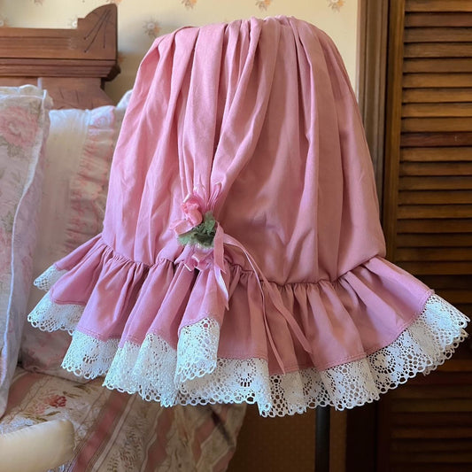 80s 90s ruffle cottagecore lamp cover