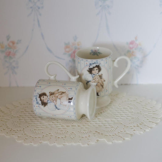 1984 shabby chic LE Jan Hagara dolly mugs