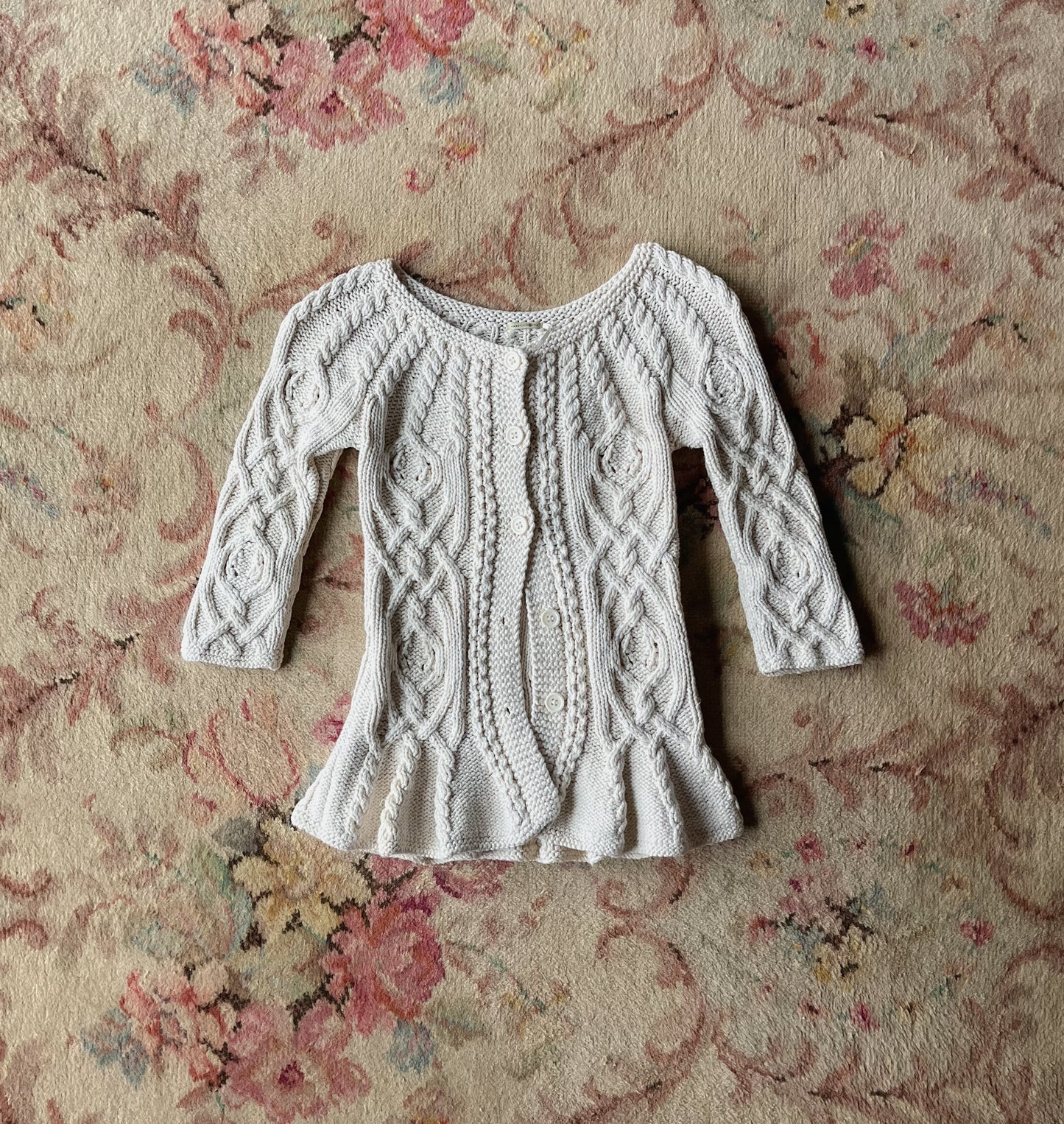 2000s studio max boat neck knit cardigan